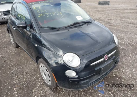 2015 Fiat 500C Pop из США, поврежденный, VIN 3C3CFFDR9FT527882